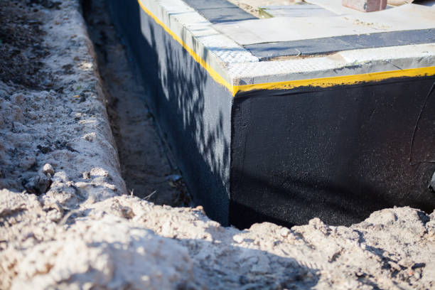 Residential Waterproofing installation at a Burlington, MI home by SJ Waterproofing Pros